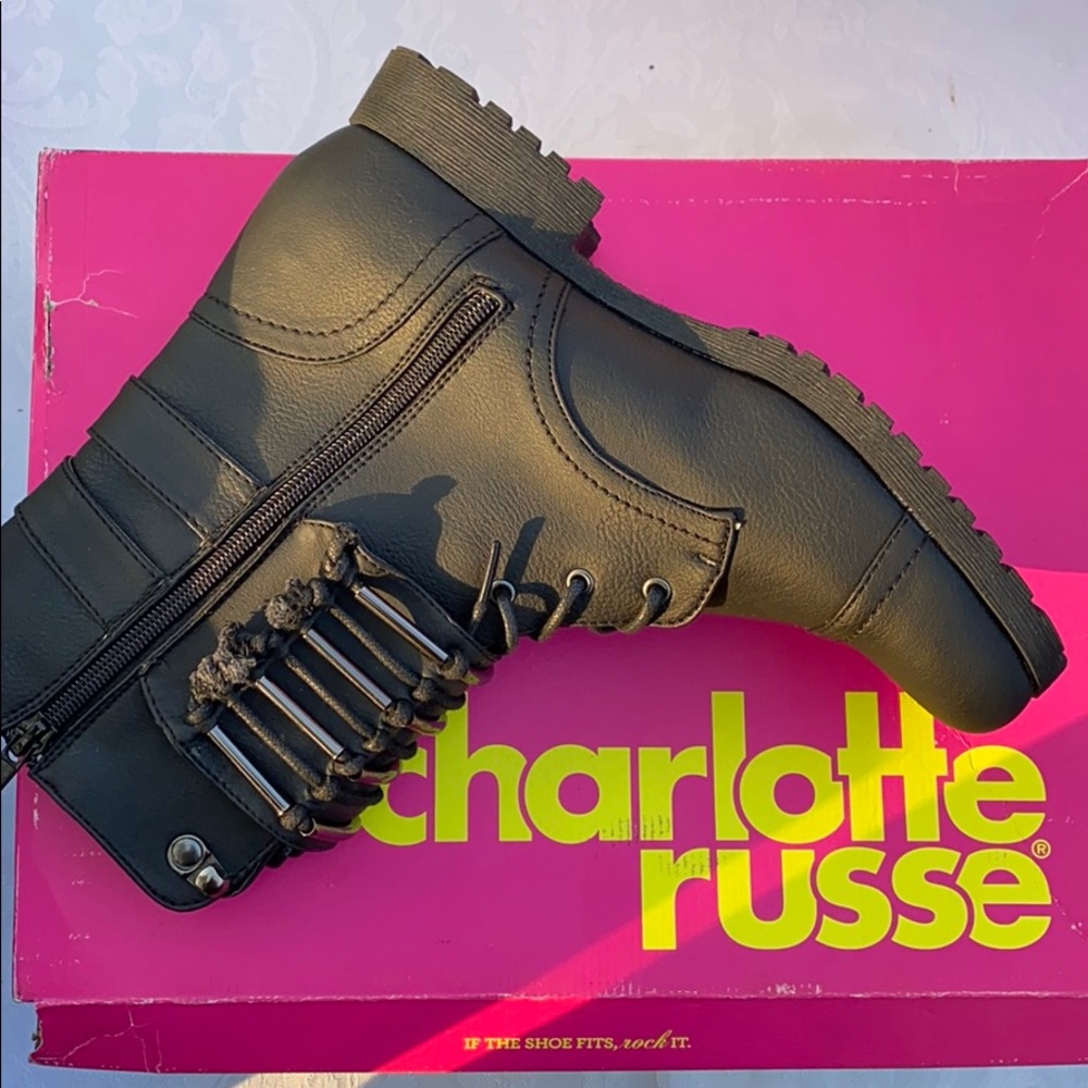 Black Combat boots - Picture 3 of 4